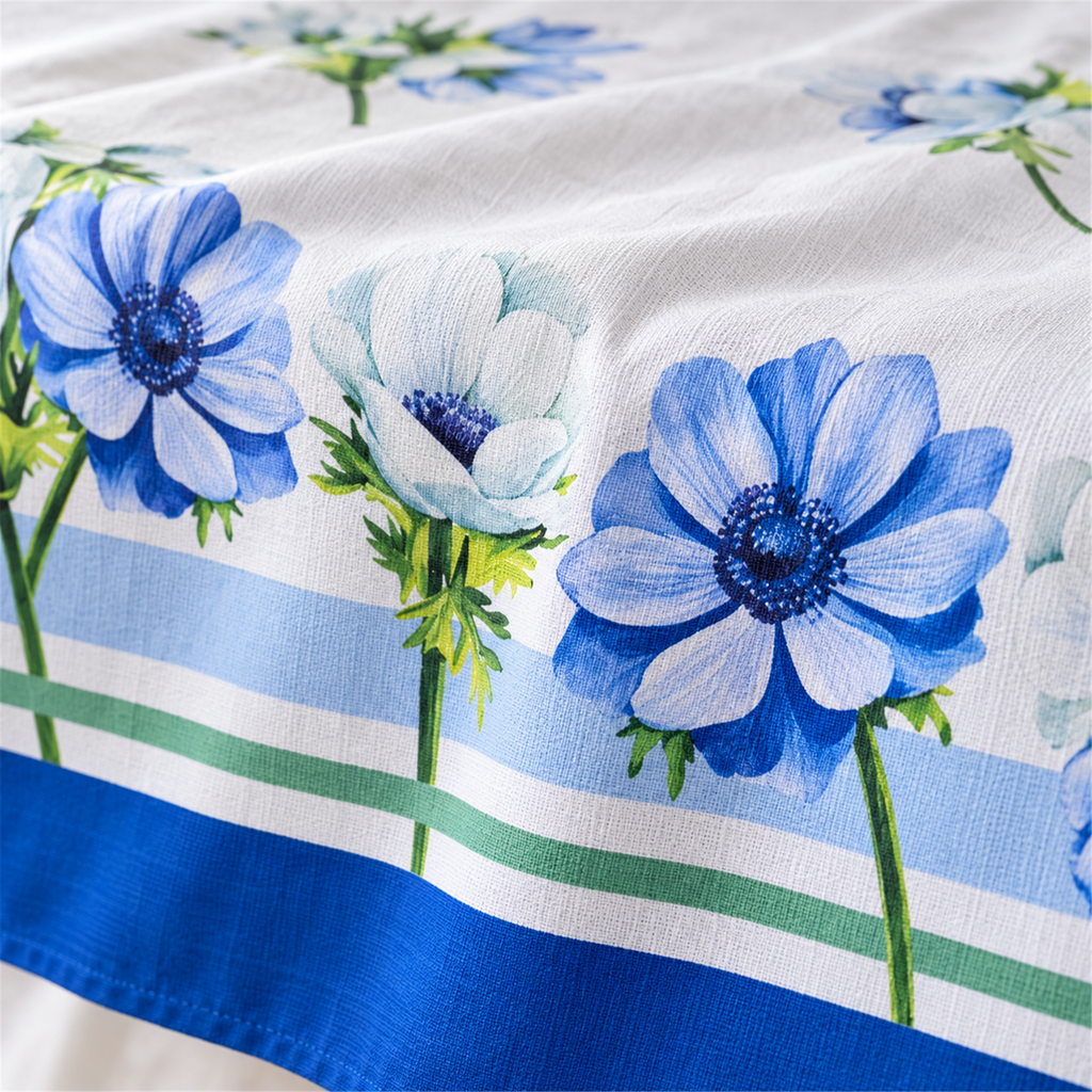 Azure masa örtüsü, pamuk karışımlı – Marie Lou Home (2)