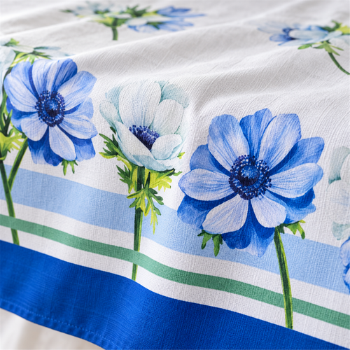 Azure masa örtüsü, pamuk karışımlı – Marie Lou Home (2)