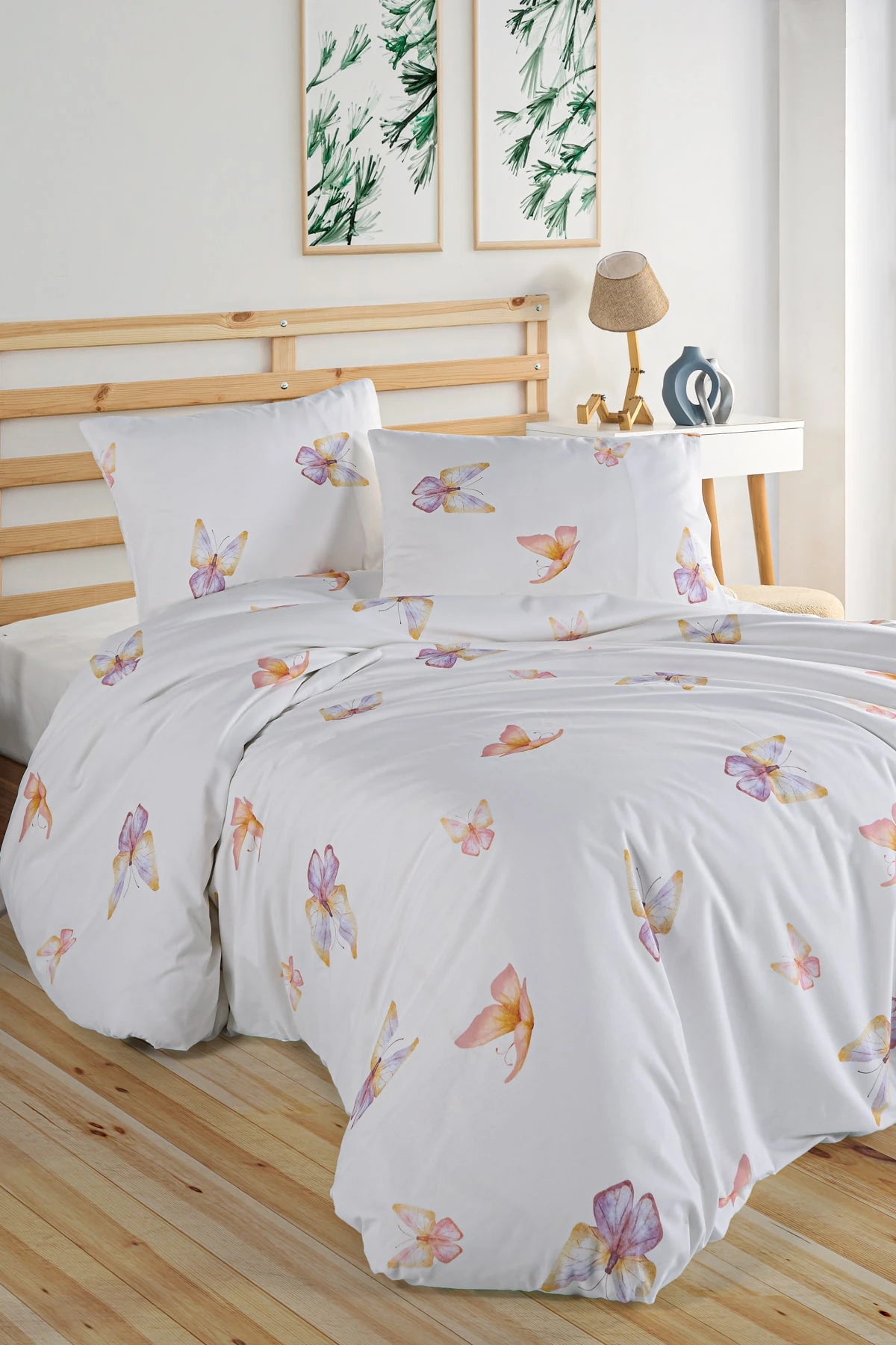 Flutter Çift Kişilik Nevresim Takımı - %100 Pamuk Ranforce, 200x220