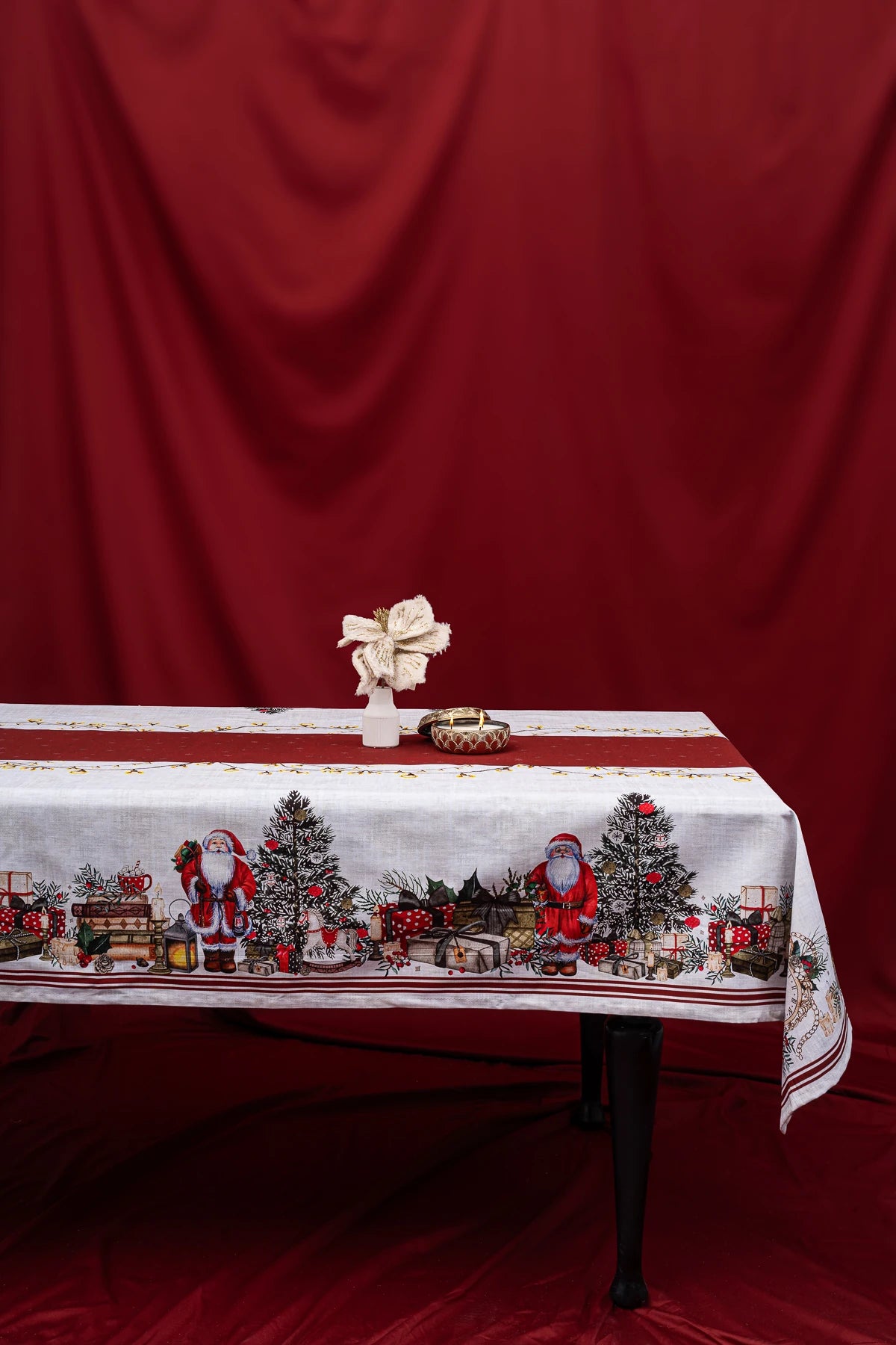 %100 Pamuk Masa Örtüsü-Yılbaşı Koleksiyonu | Merry Marie Lou Home