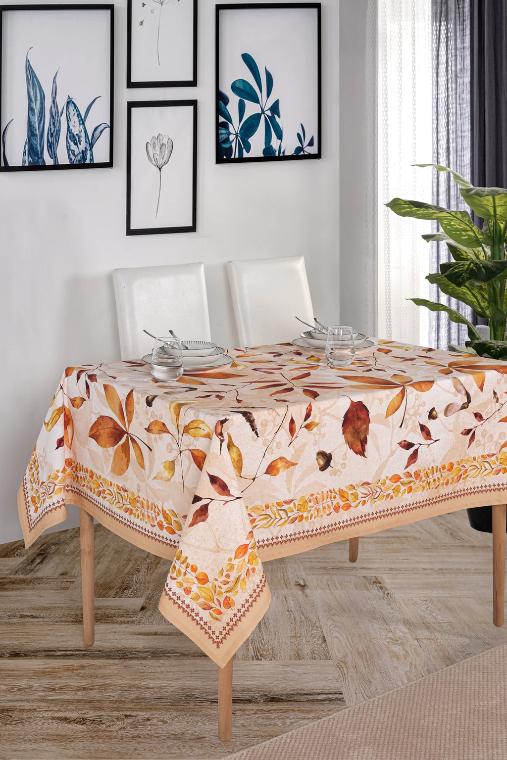 Autumn %100 Pamuk Masa Örtüsü Seti-Runner & Amerikan Servis & Supla | Marie Lou Home