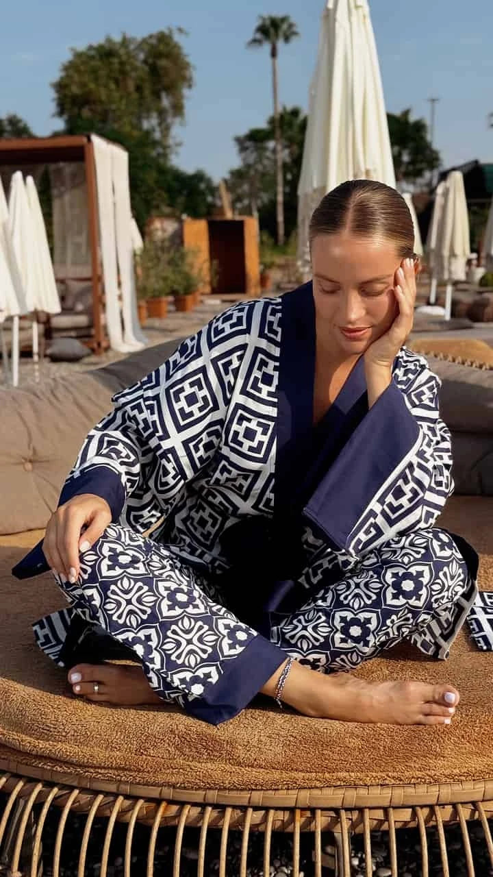 Saten Kimono Takımı (Özel Çanta Hediyeli)