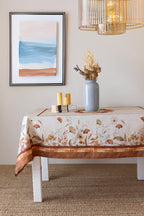 Masa Örtüsü-%75 Pamuk %25 Polyester-Kahverengi | Rustic Marie Lou Home