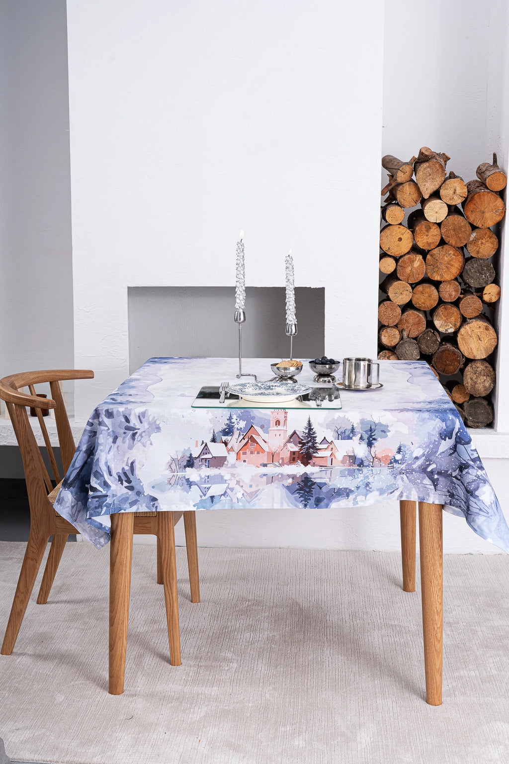 Pamuklu Runner Masa Örtüsü | Snow Marie Lou Home