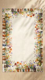 Flowers %100 Pamuk Masa Örtüsü 140x240 cm | Marie Lou Home
