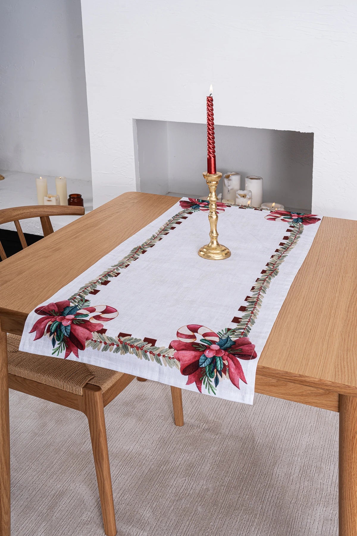 Pamuklu Runner Masa Örtüsü | EveryGreen Marie Lou Home