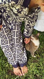 Saten Dört Mevsim Uzun Kollu Pijama Takımı (Özel Çanta Hediyeli) | Marie Lou Home