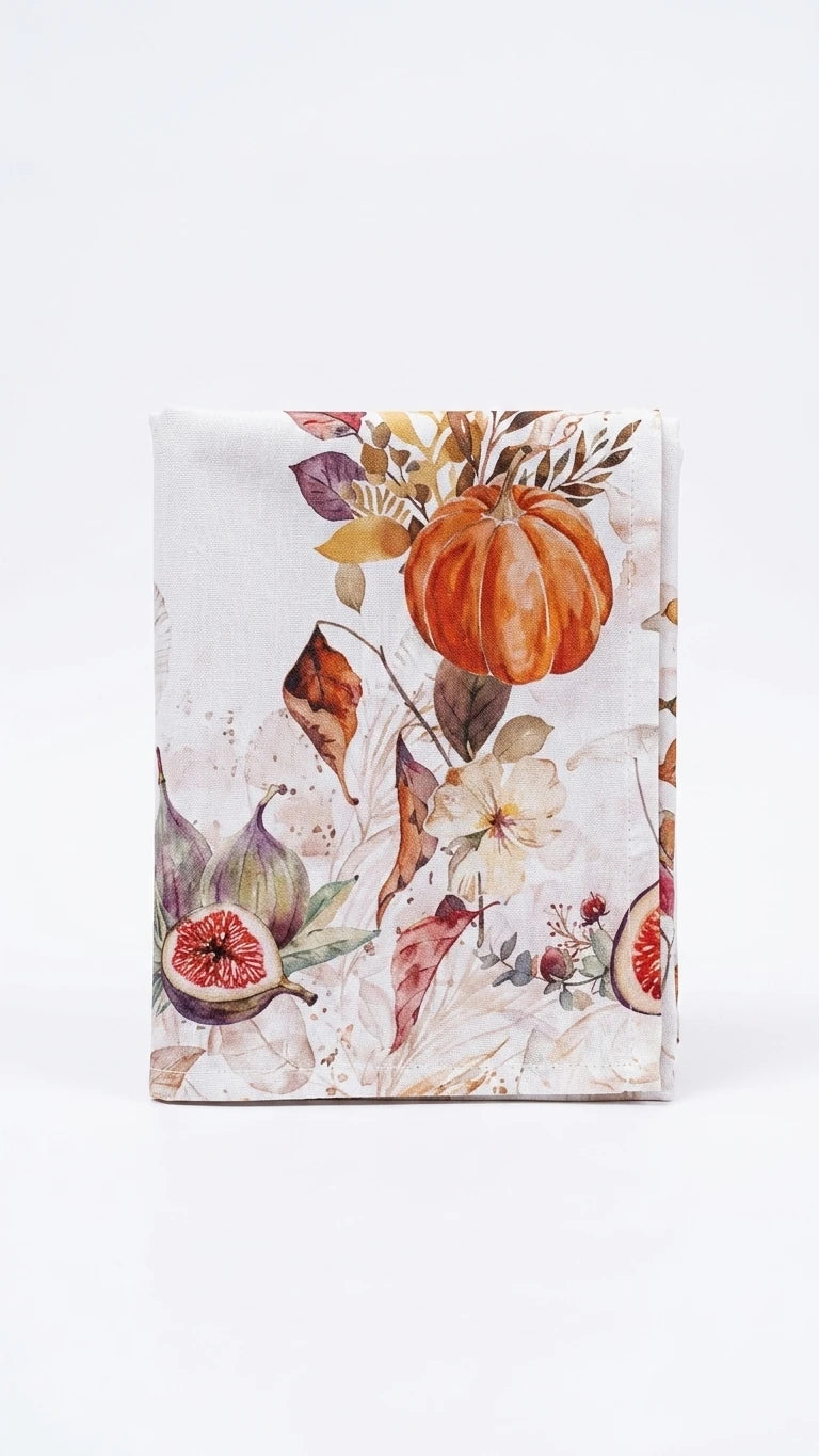 %100 Pamuk Masa Örtüsü Yılbaşı Koleksiyonu | Pumpkin Marie Lou Home