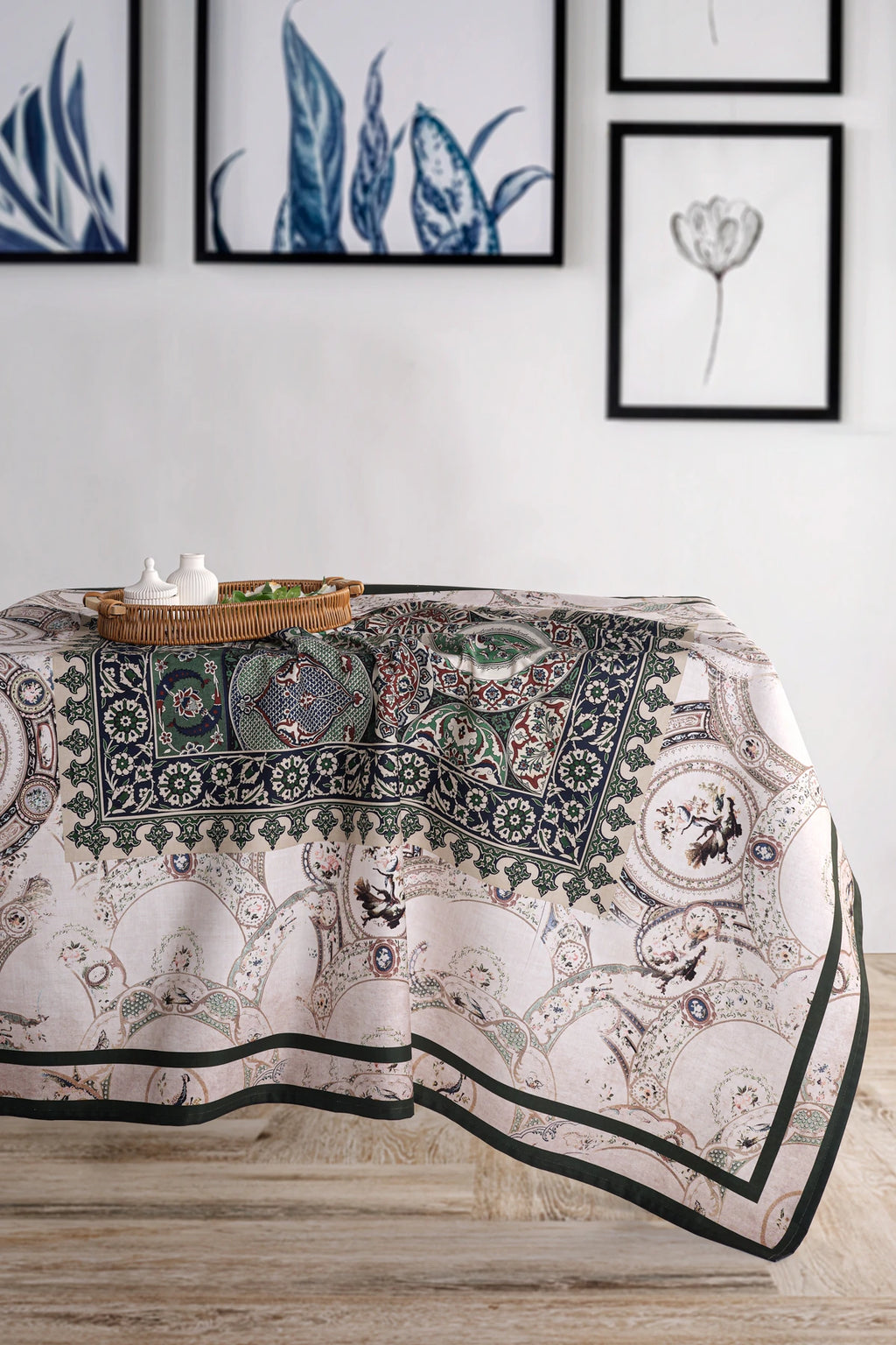 Palace %100 Pamuk Masa Örtüsü Seti-Runner & Amerikan Servis & Supla | Marie Lou Home
