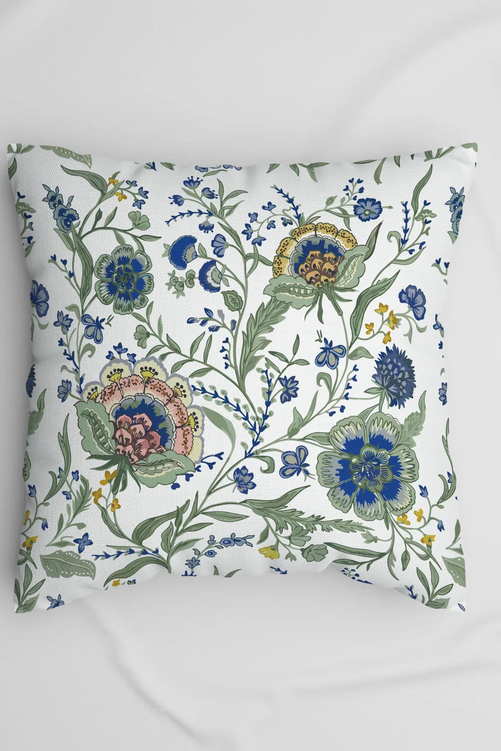 Marie Lou 2'li Set Botanik Desenli Vera Kırlent Kılıfı - %100 Pamuk Panama Kumaş - 45x45 cm
