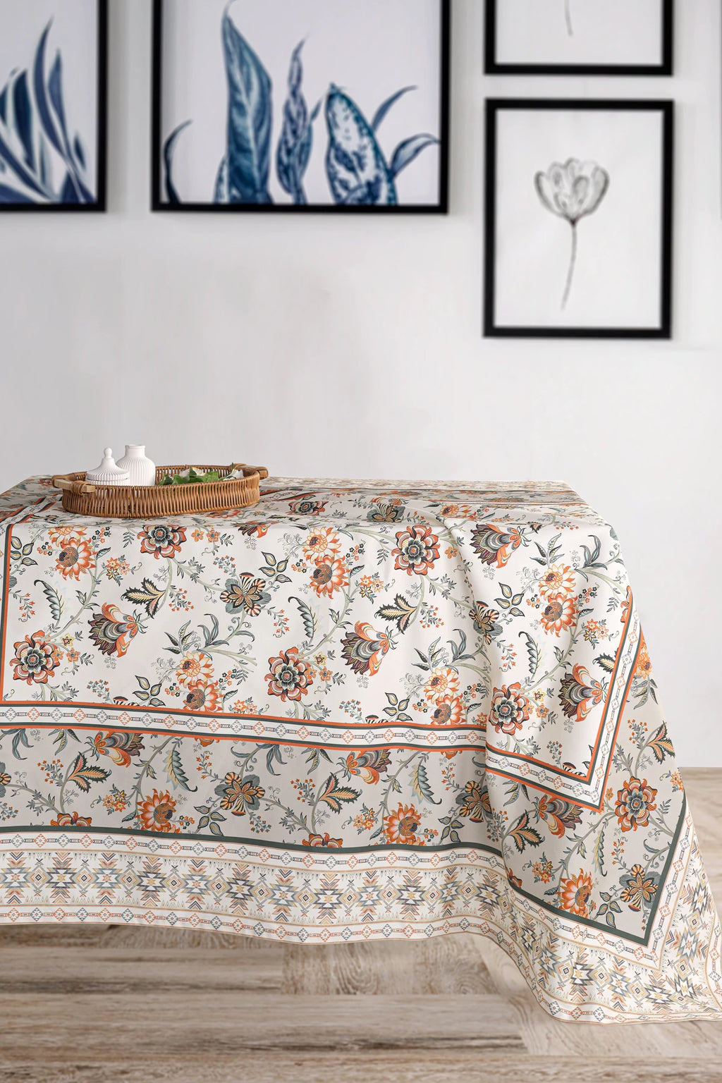 Safran %100 Pamuk Masa Örtüsü Seti-Runner & Amerikan Servis & Supla | Marie Lou Home