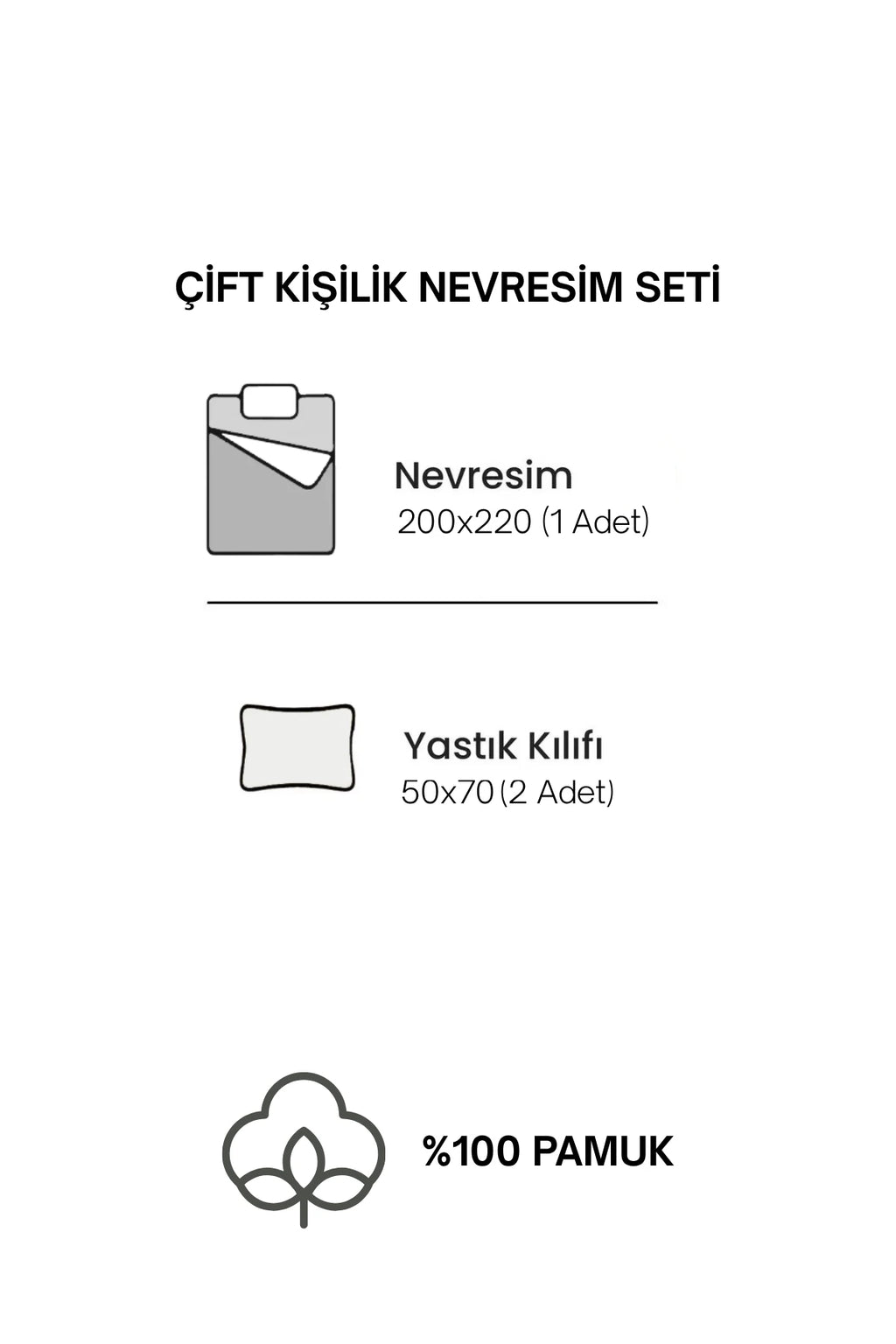 Meadow Çift Kişilik Nevresim Seti - %100 Pamuk Ranforce, 200x220