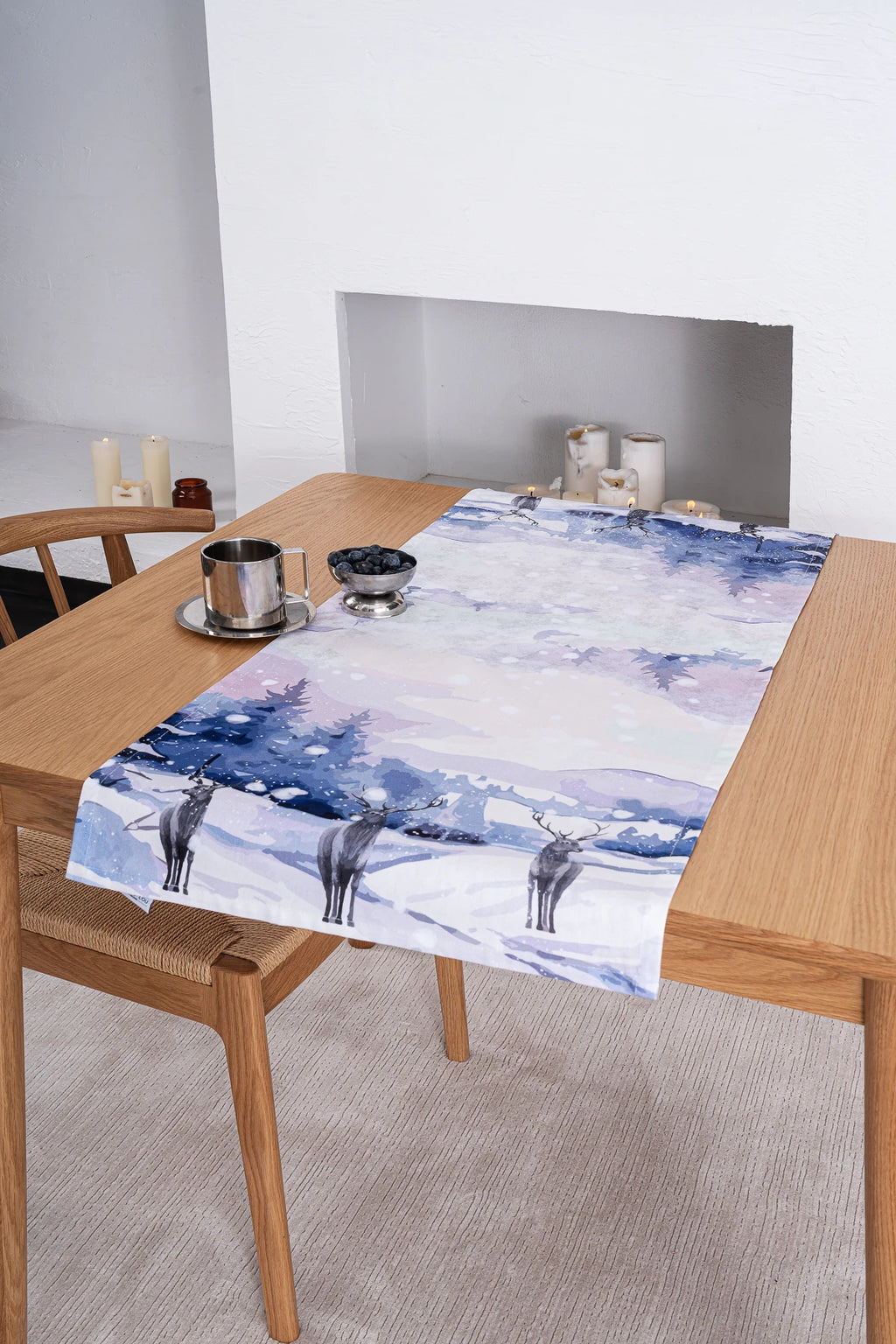 Pamuklu Runner Masa Örtüsü | Snow Marie Lou Home