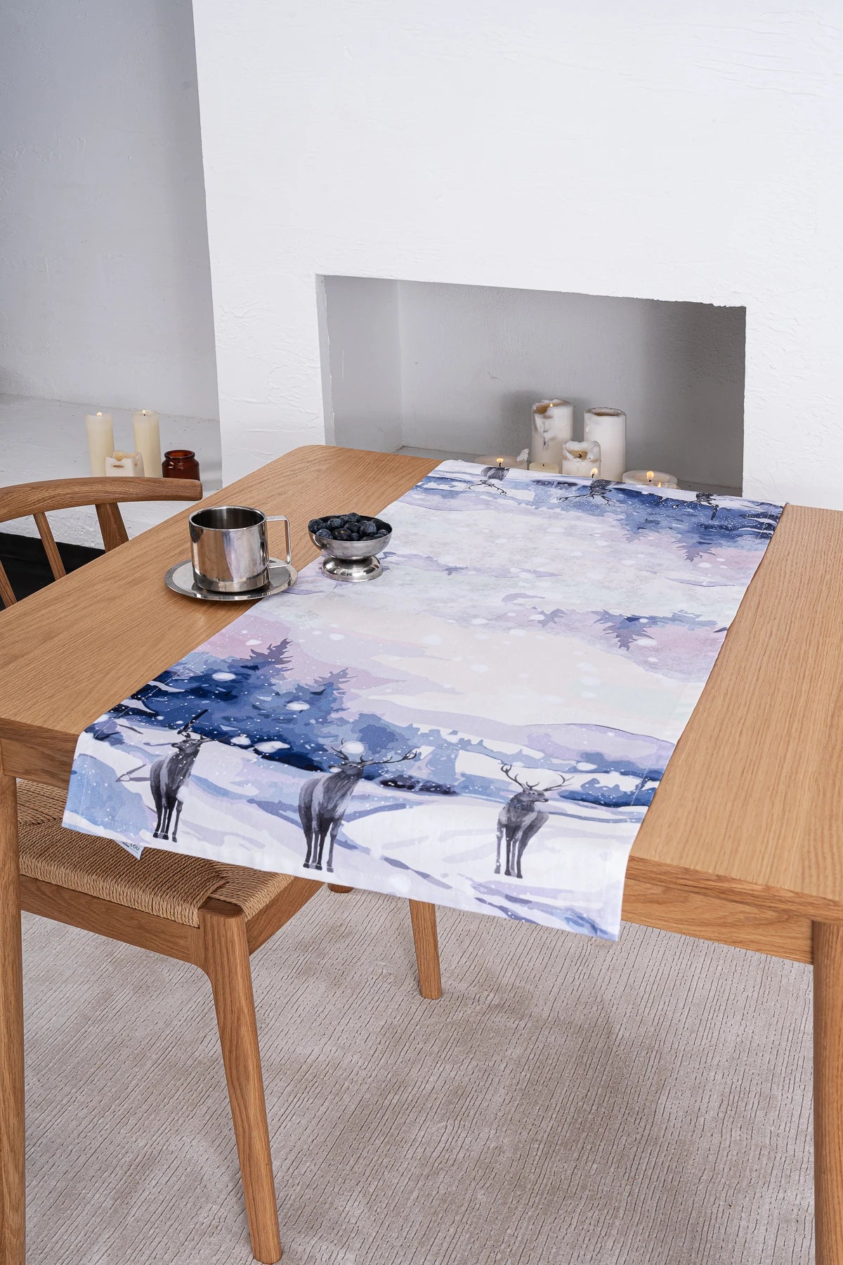 Pamuklu Runner Masa Örtüsü | Snow Marie Lou Home