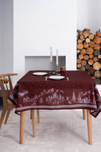 Pamuklu Runner Masa Örtüsü | Bordeaux Marie Lou Home