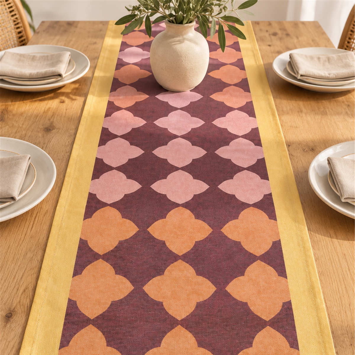 Otantik runner RR2, pamuk karışımlı – Marie Lou Home